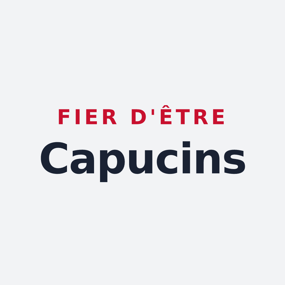Poster « Fier d'être Capucins » — design pour Pouru-Saint-Remy