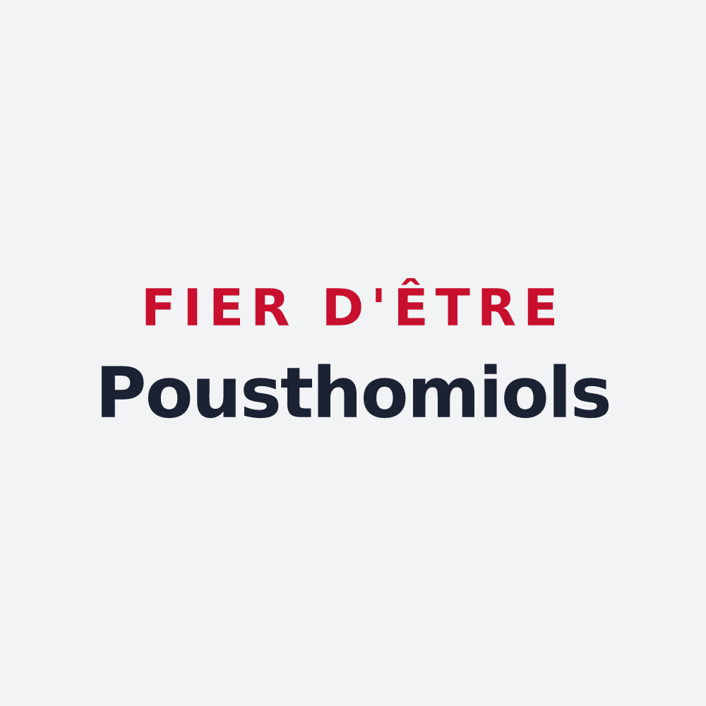 Poster « Fier d'être Pousthomiols » — design pour Pousthomy