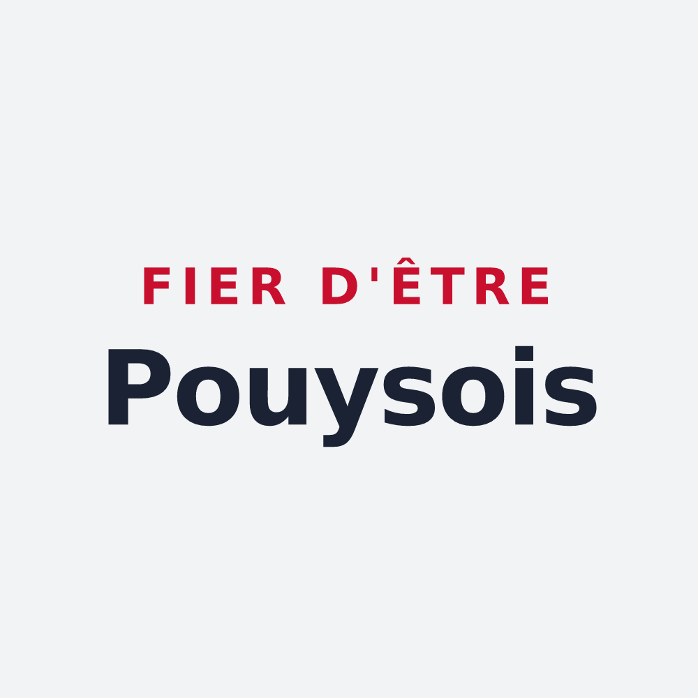Poster « Fier d'être Pouysois » — design pour Pouy-de-Touges