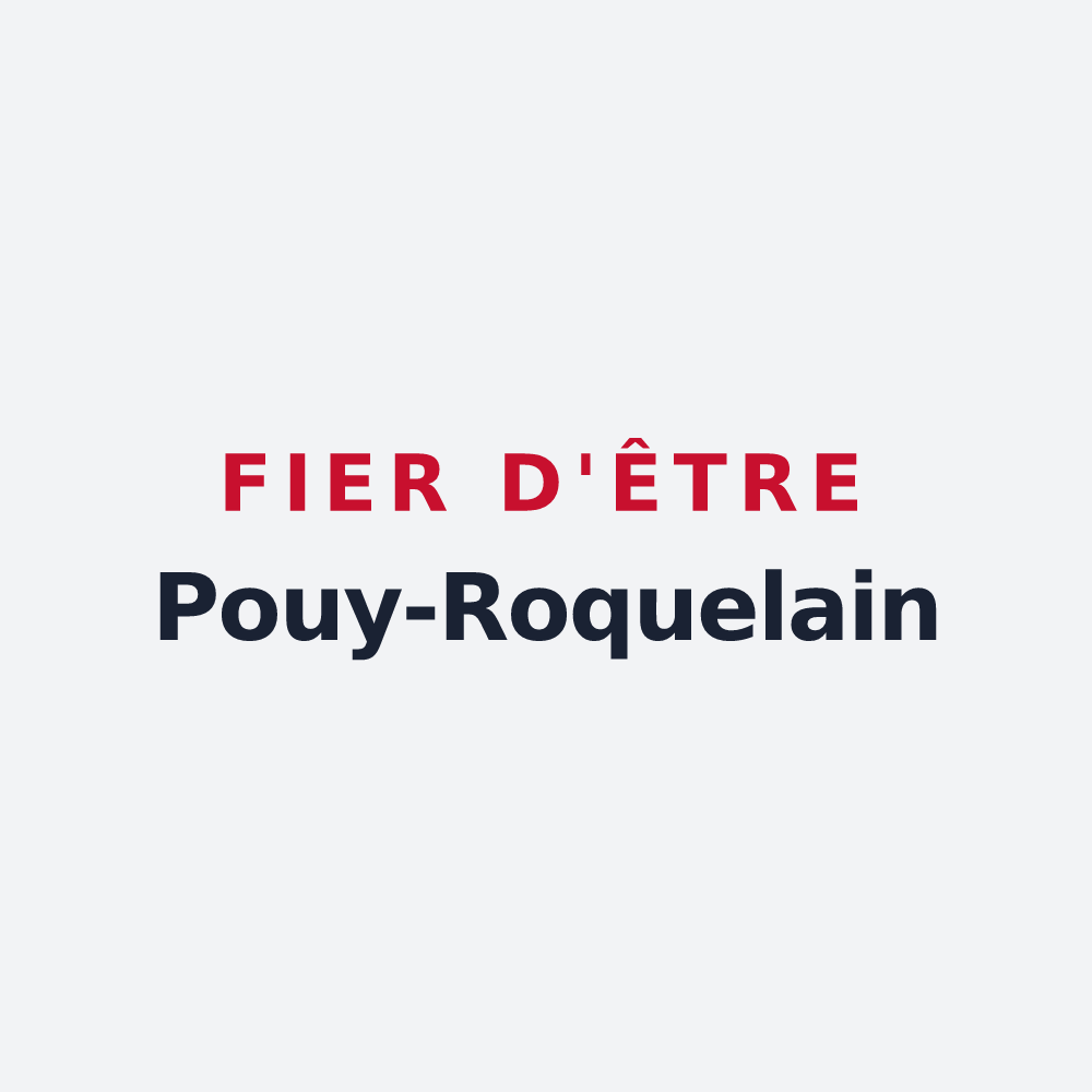Poster « Fier d'être Pouy-Roquelain » — design pour Pouy-Roquelaure