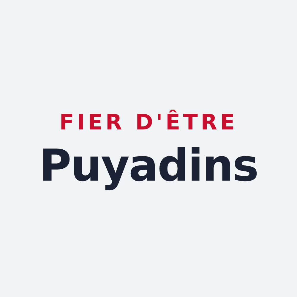 Poster « Fier d'être Puyadins » — design pour Pouy