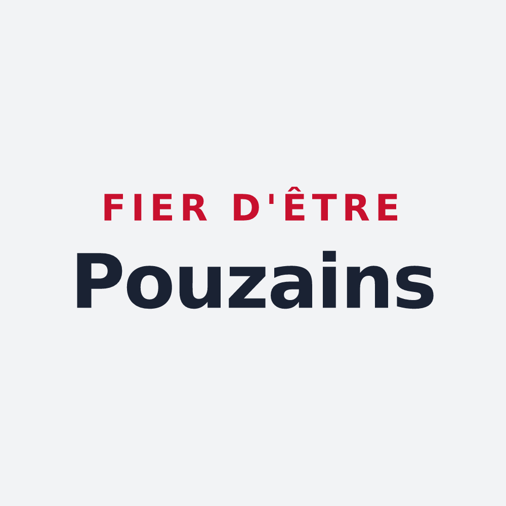 Poster « Fier d'être Pouzains » — design pour Pouze