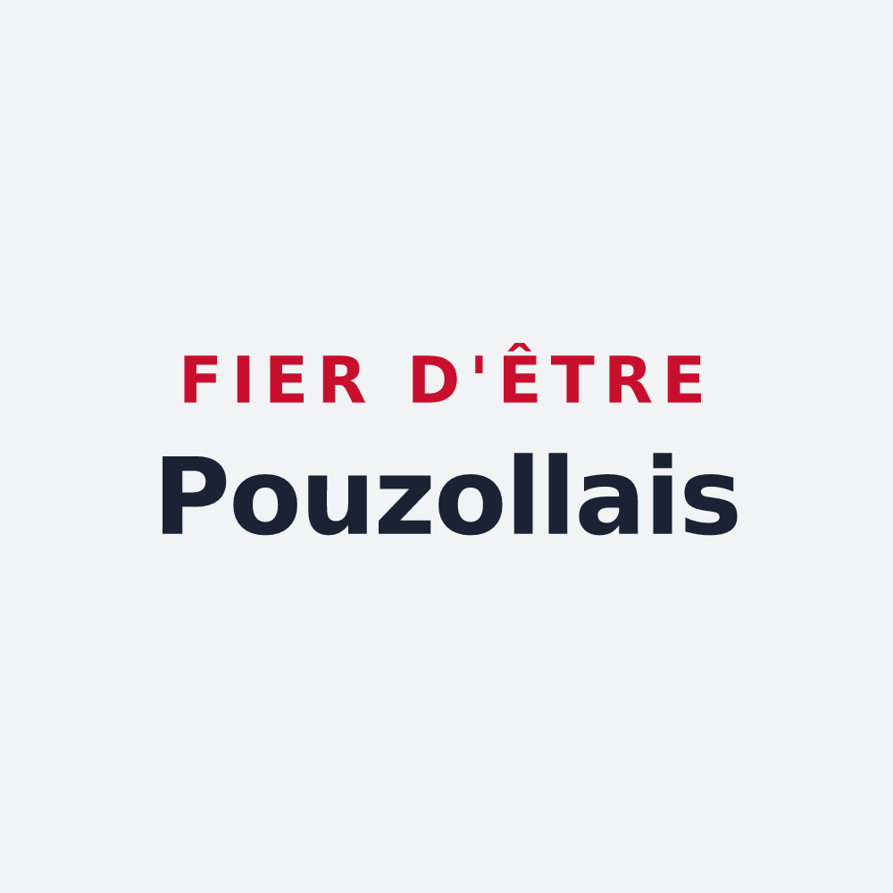 Poster « Fier d'être Pouzollais » — design pour Pouzolles