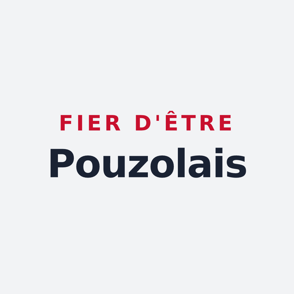 Poster « Fier d'être Pouzolais » — design pour Pouzols
