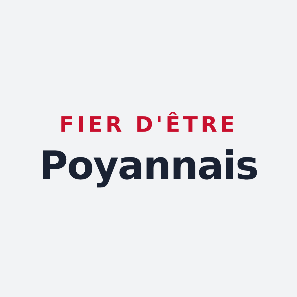 Poster « Fier d'être Poyannais » — design pour Poyanne
