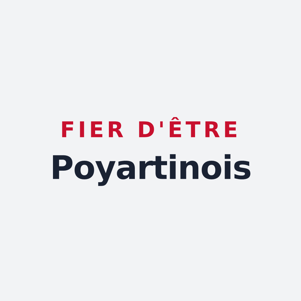 Poster « Fier d'être Poyartinois » — design pour Poyartin