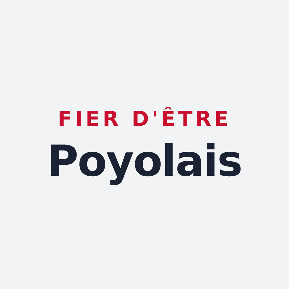 Poster « Fier d'être Poyolais » — design pour Poyols