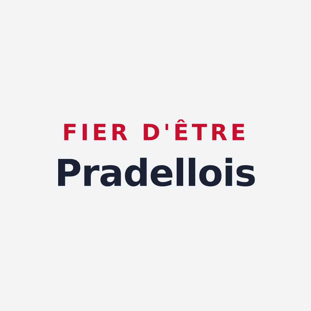 Poster « Fier d'être Pradellois » — design pour Pradelle