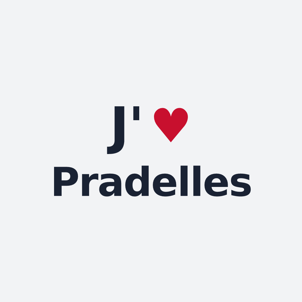 Poster personnalisé Pradelles — design J'aime Pradelles