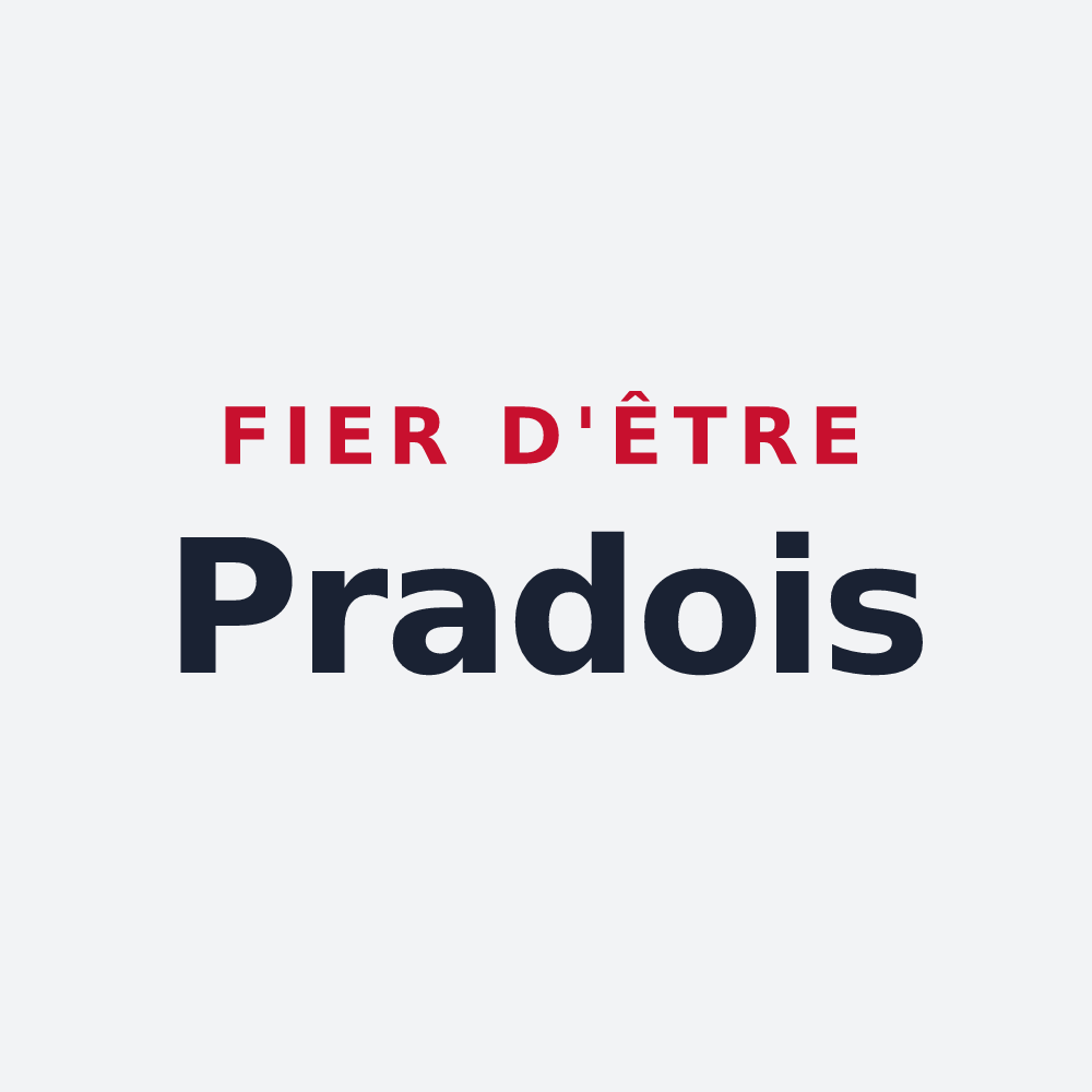Poster « Fier d'être Pradois » — design pour Prades