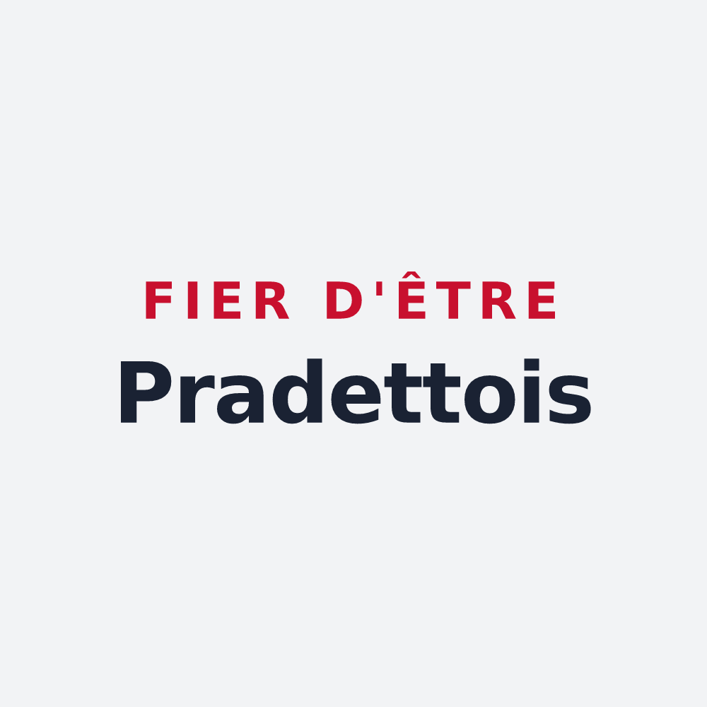 Poster « Fier d'être Pradettois » — design pour Pradettes
