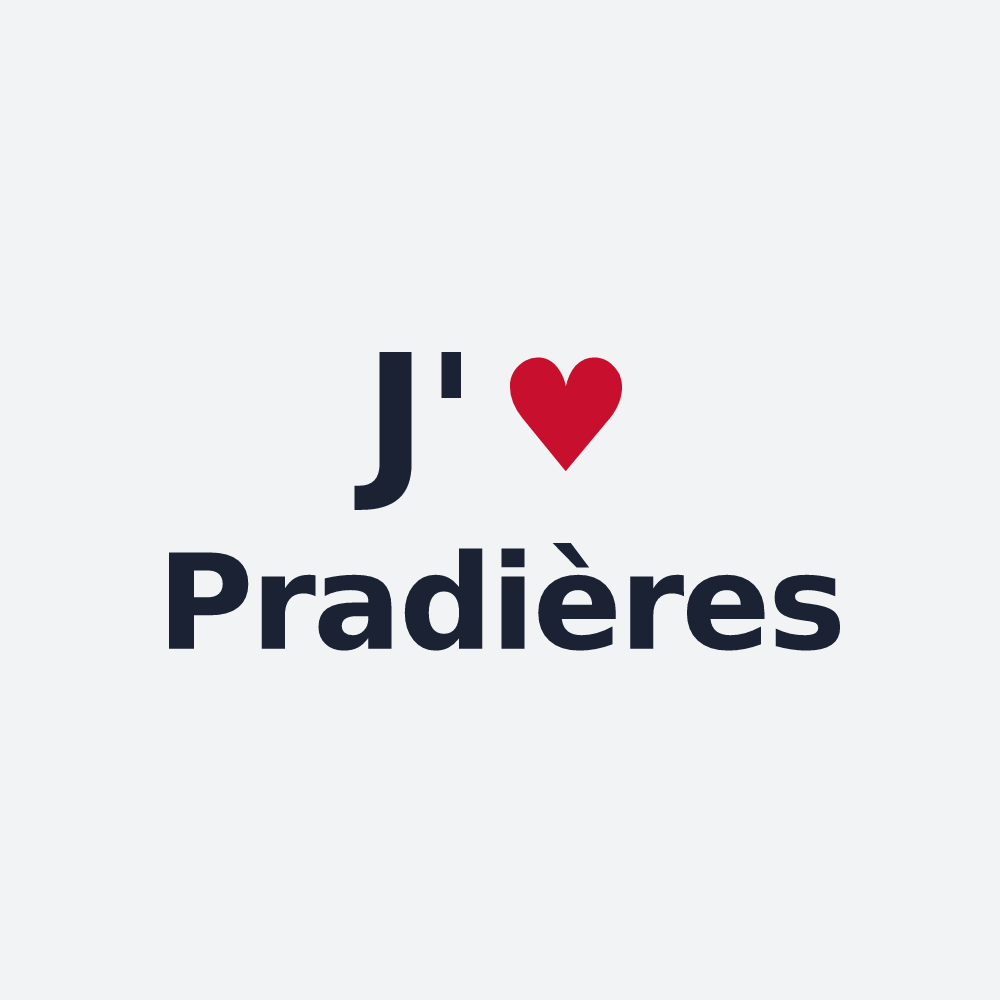 Poster personnalisé Pradières — design J'aime Pradières