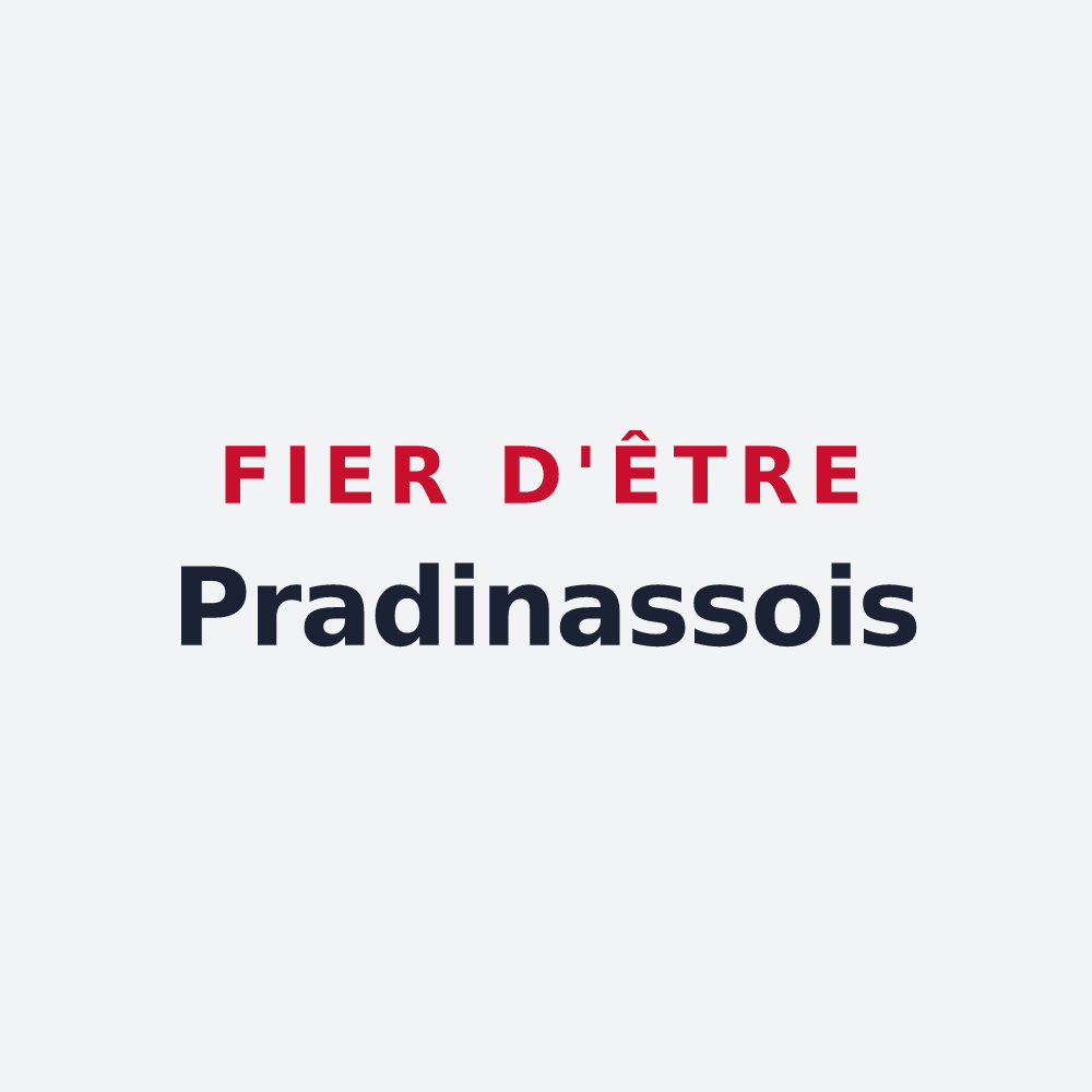 Poster « Fier d'être Pradinassois » — design pour Pradinas