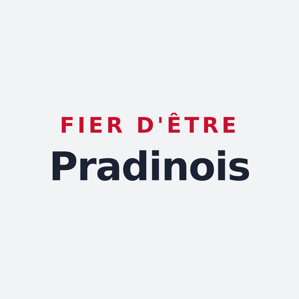 Poster « Fier d'être Pradinois » — design pour Pradines