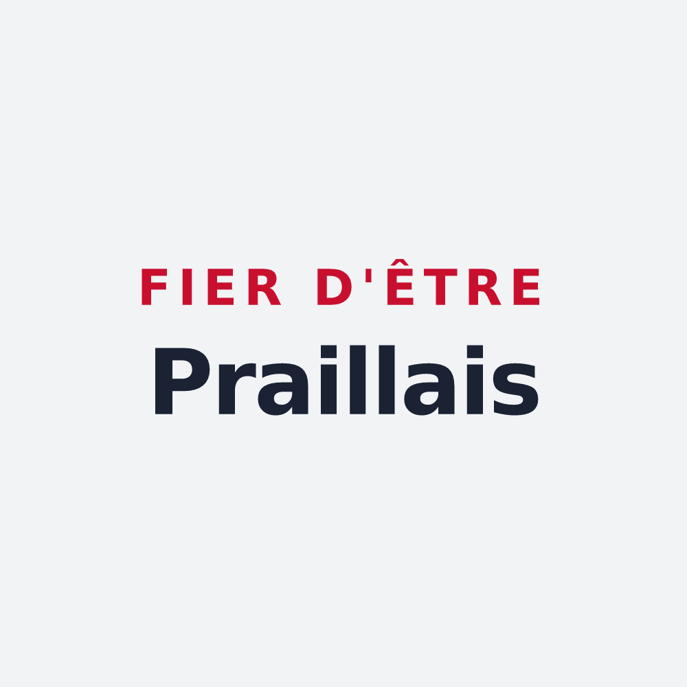 Poster « Fier d'être Praillais » — design pour Prailles-La Couarde