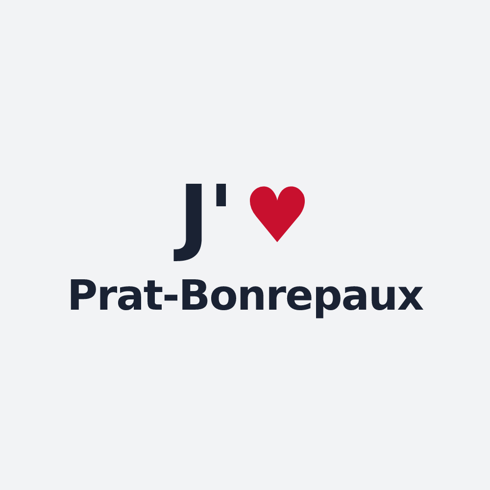Poster personnalisé Prat-Bonrepaux — design J'aime Prat-Bonrepaux