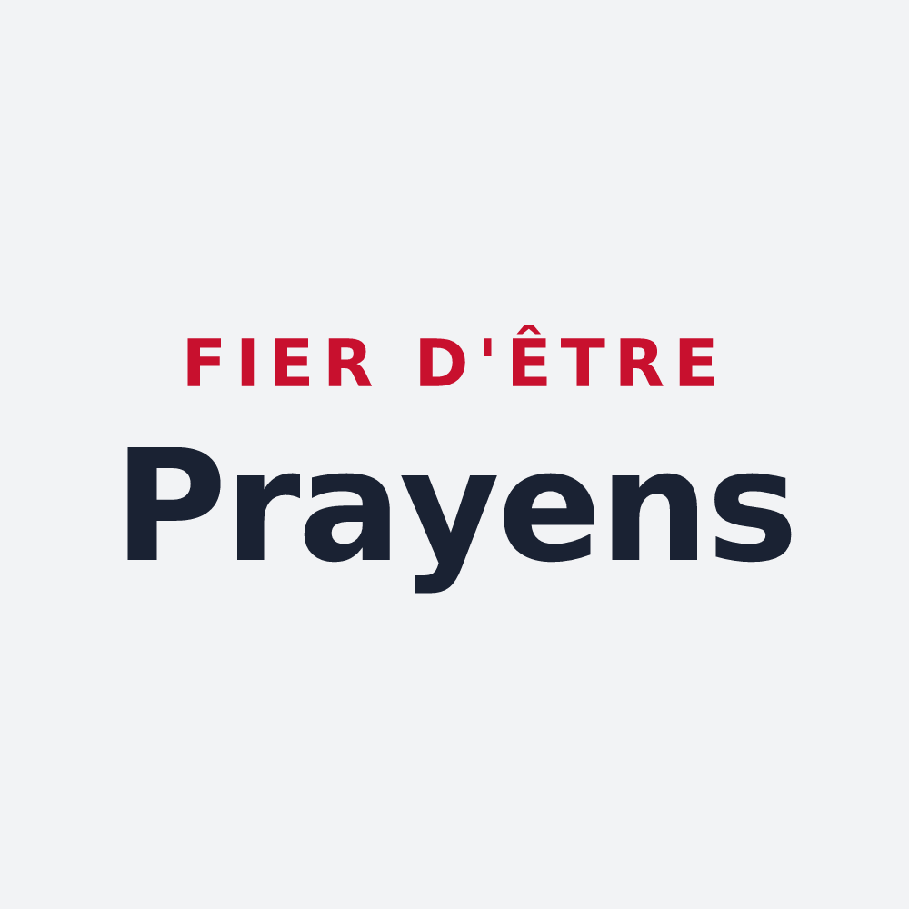 Poster « Fier d'être Prayens » — design pour Pray