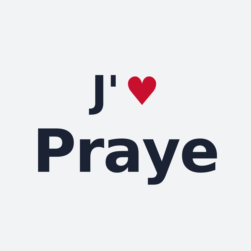 Poster personnalisé Praye — design J'aime Praye