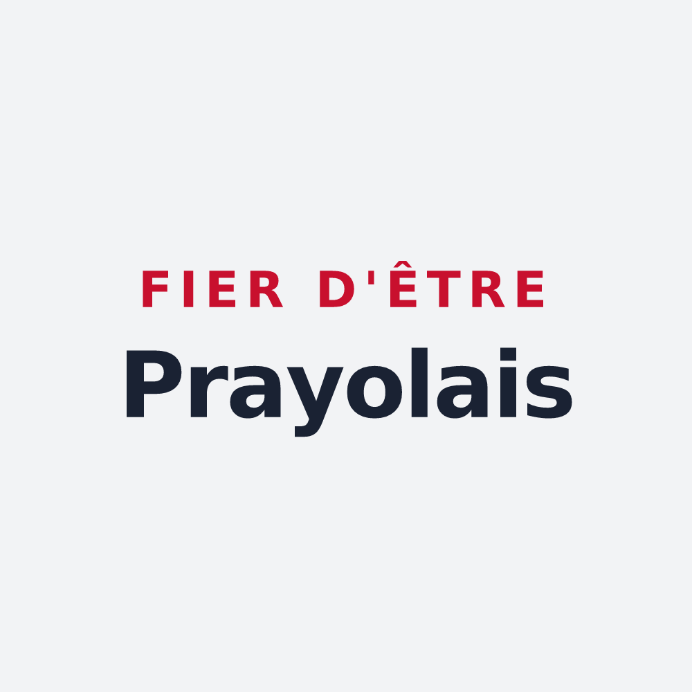 Poster « Fier d'être Prayolais » — design pour Prayols