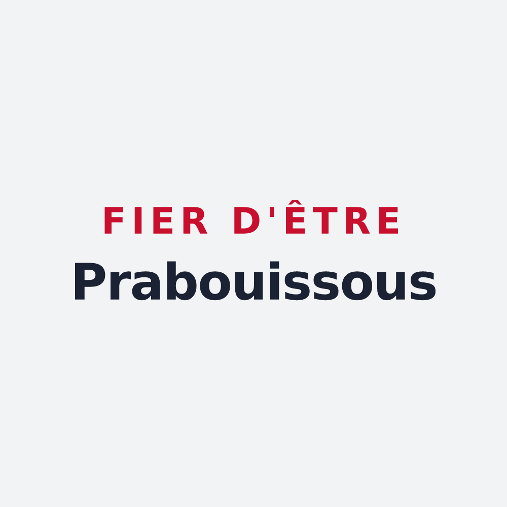 Poster « Fier d'être Prabouissous » — design pour Prébois