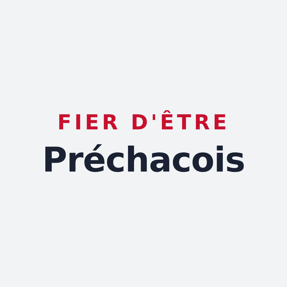 Poster « Fier d'être Préchacois » — design pour Préchac