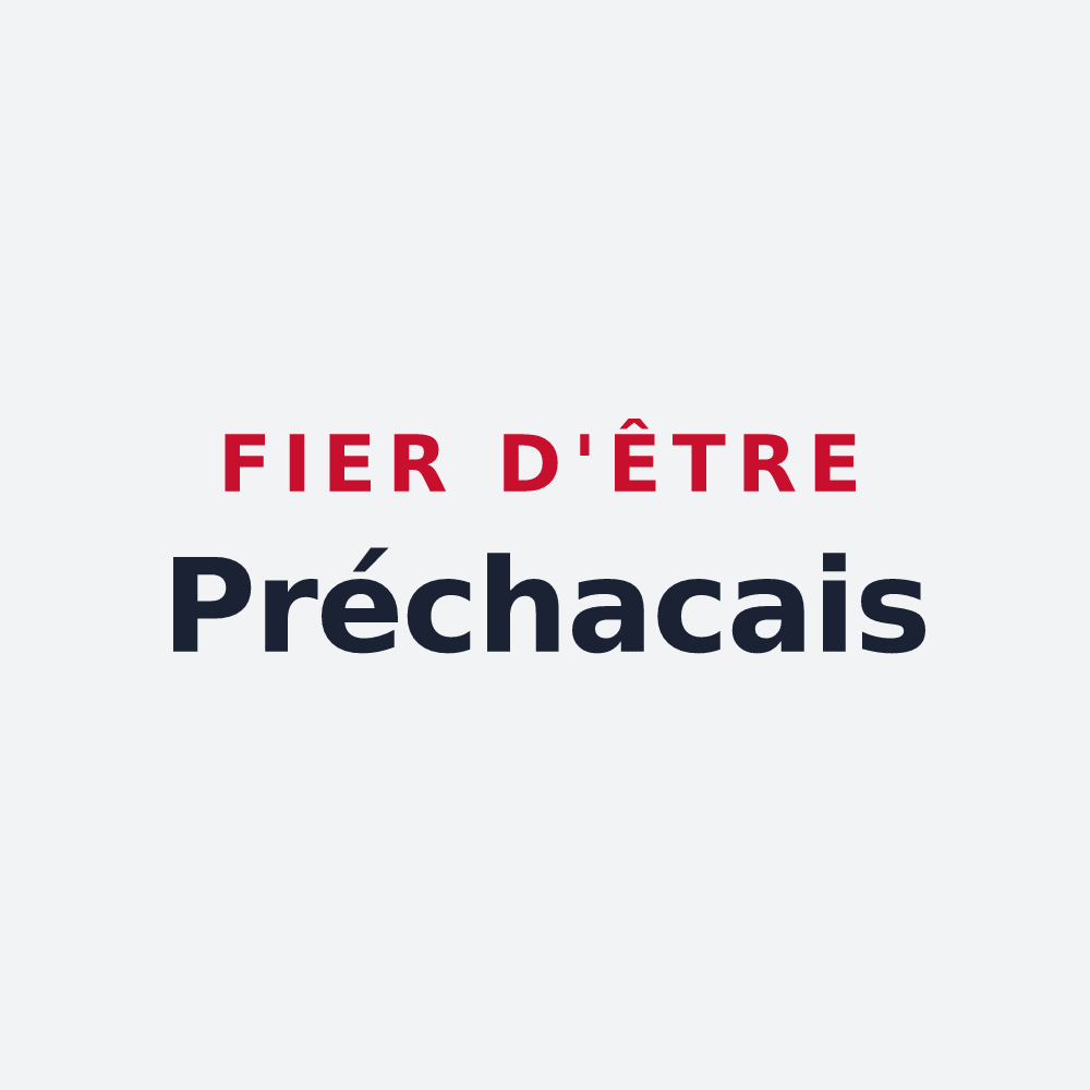 Poster « Fier d'être Préchacais » — design pour Préchac