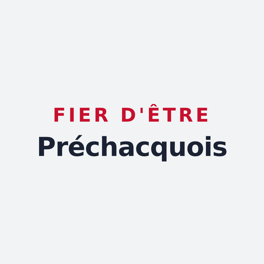 Poster « Fier d'être Préchacquois » — design pour Préchacq-les-Bains