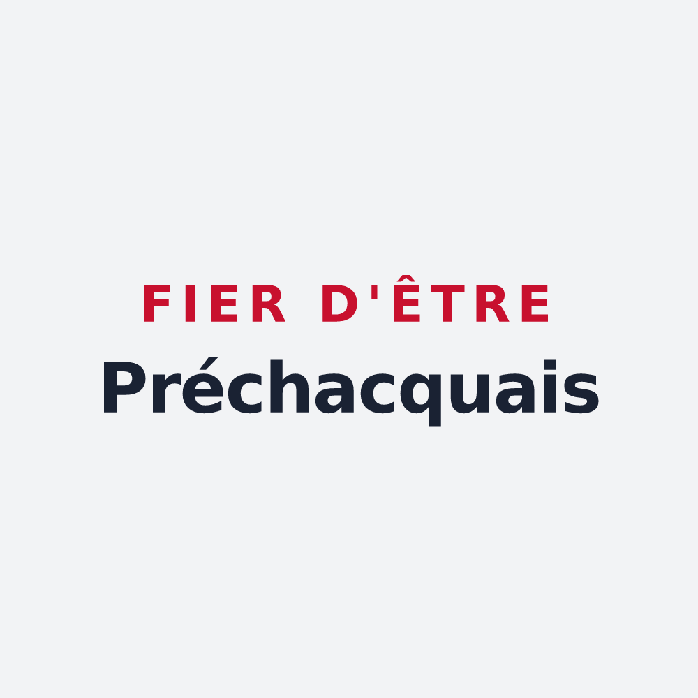 Poster « Fier d'être Préchacquais » — design pour Préchacq-Navarrenx