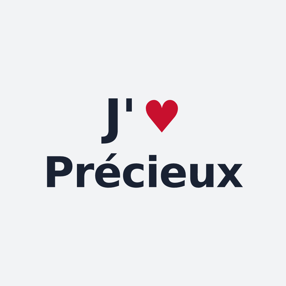 Poster personnalisé Précieux — design J'aime Précieux
