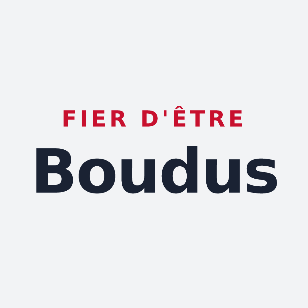 Poster « Fier d'être Boudus » — design pour Précy-Notre-Dame