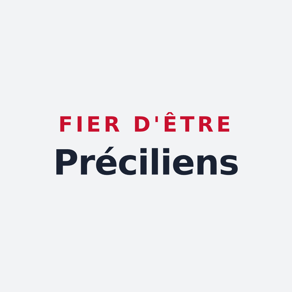 Poster « Fier d'être Préciliens » — design pour Précy-sous-Thil