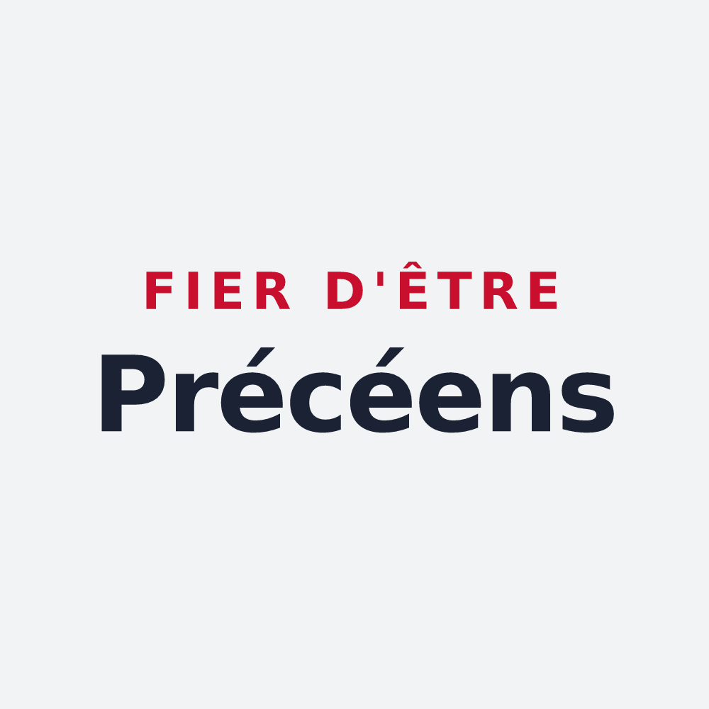 Poster « Fier d'être Précéens » — design pour Précy-sur-Oise