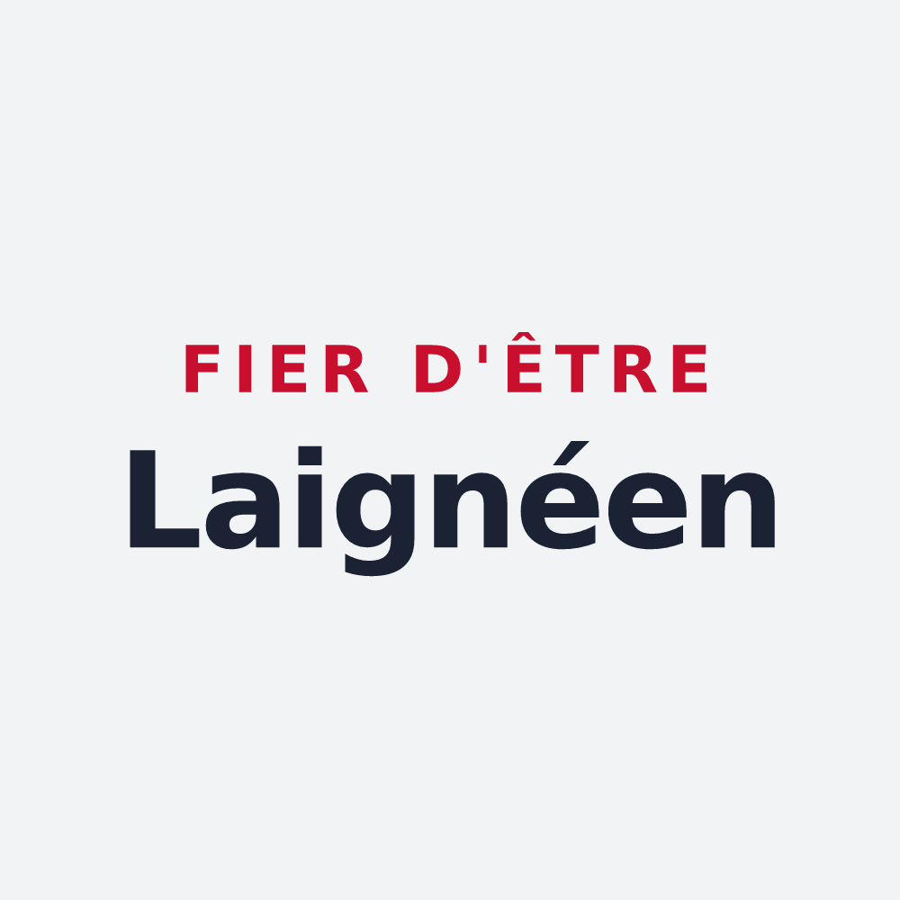 Poster « Fier d'être Laignéen » — design pour Prée-d'Anjou