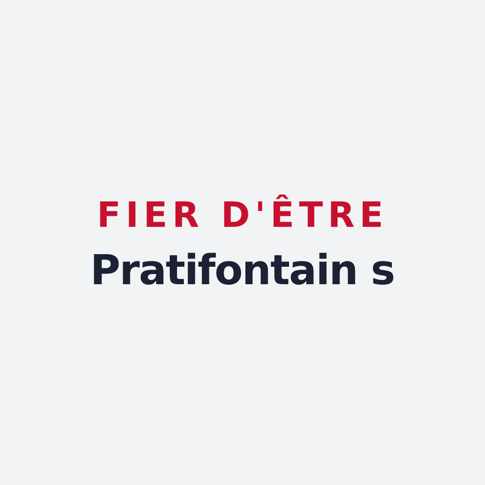 Poster « Fier d'être Pratifontain s » — design pour Préfontaines