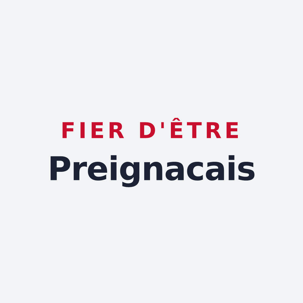 Poster « Fier d'être Preignacais » — design pour Preignac