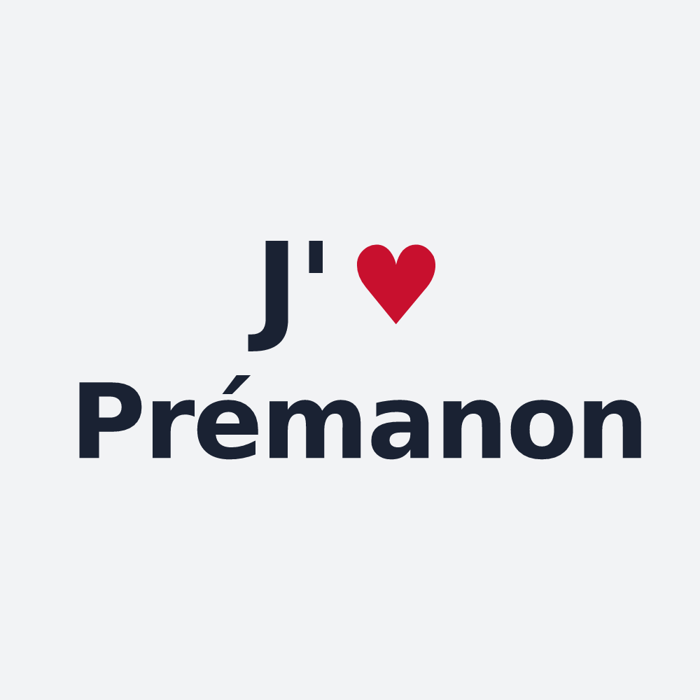 Poster personnalisé Prémanon — design J'aime Prémanon