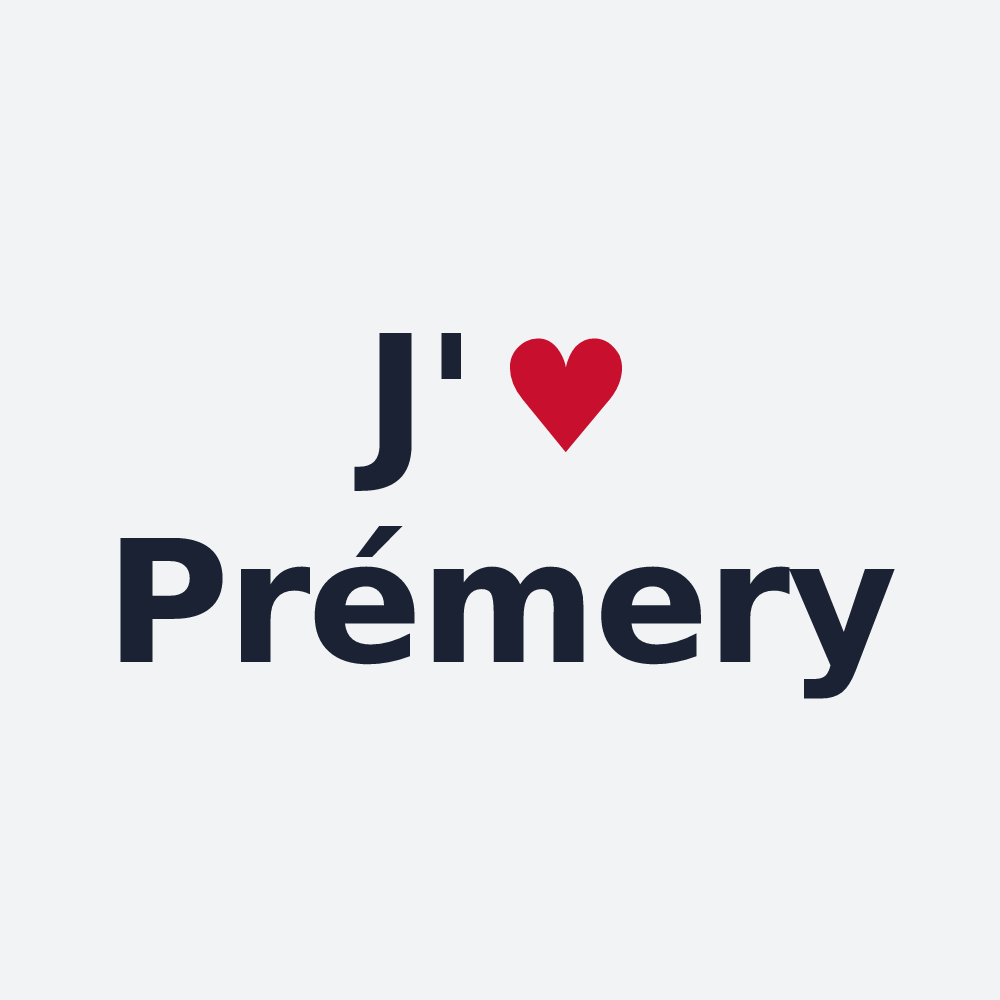 Poster personnalisé Prémery — design J'aime Prémery