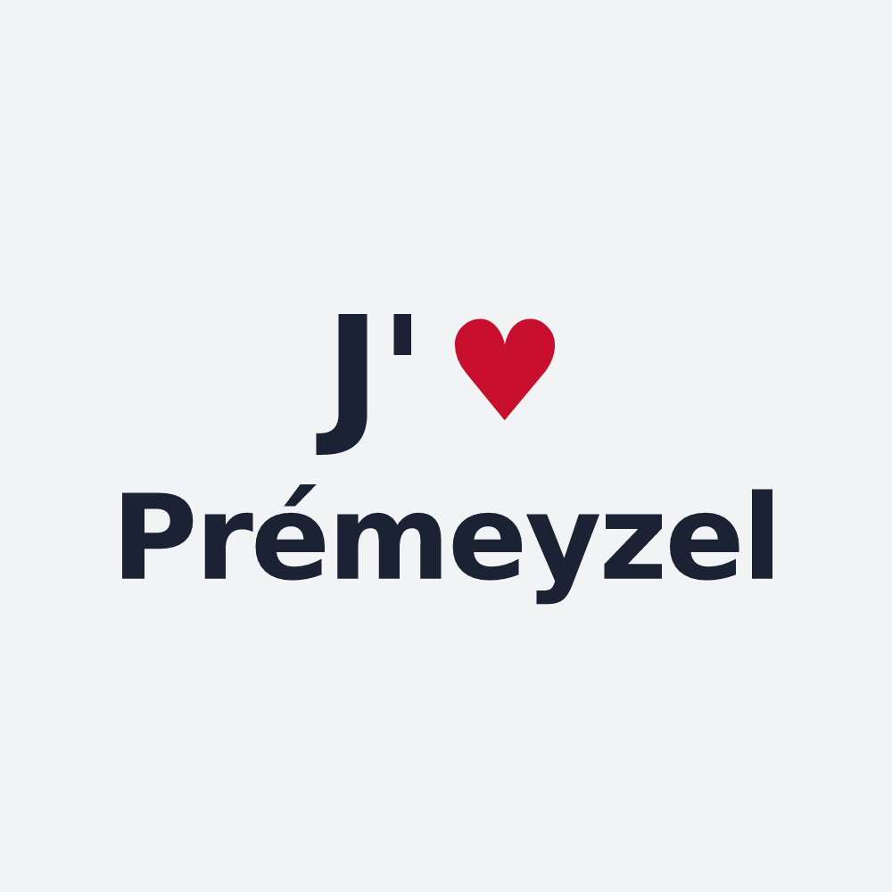 Poster personnalisé Prémeyzel — design J'aime Prémeyzel