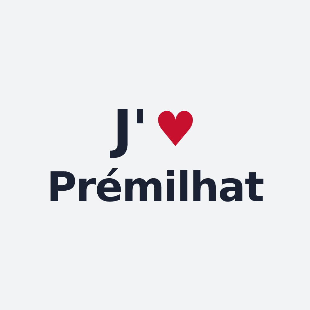 Poster personnalisé Prémilhat — design J'aime Prémilhat