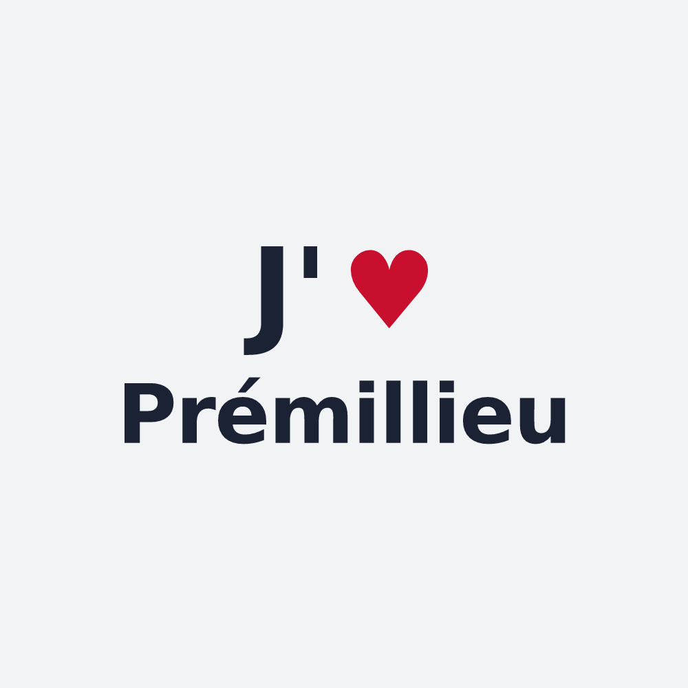 Poster personnalisé Prémillieu — design J'aime Prémillieu