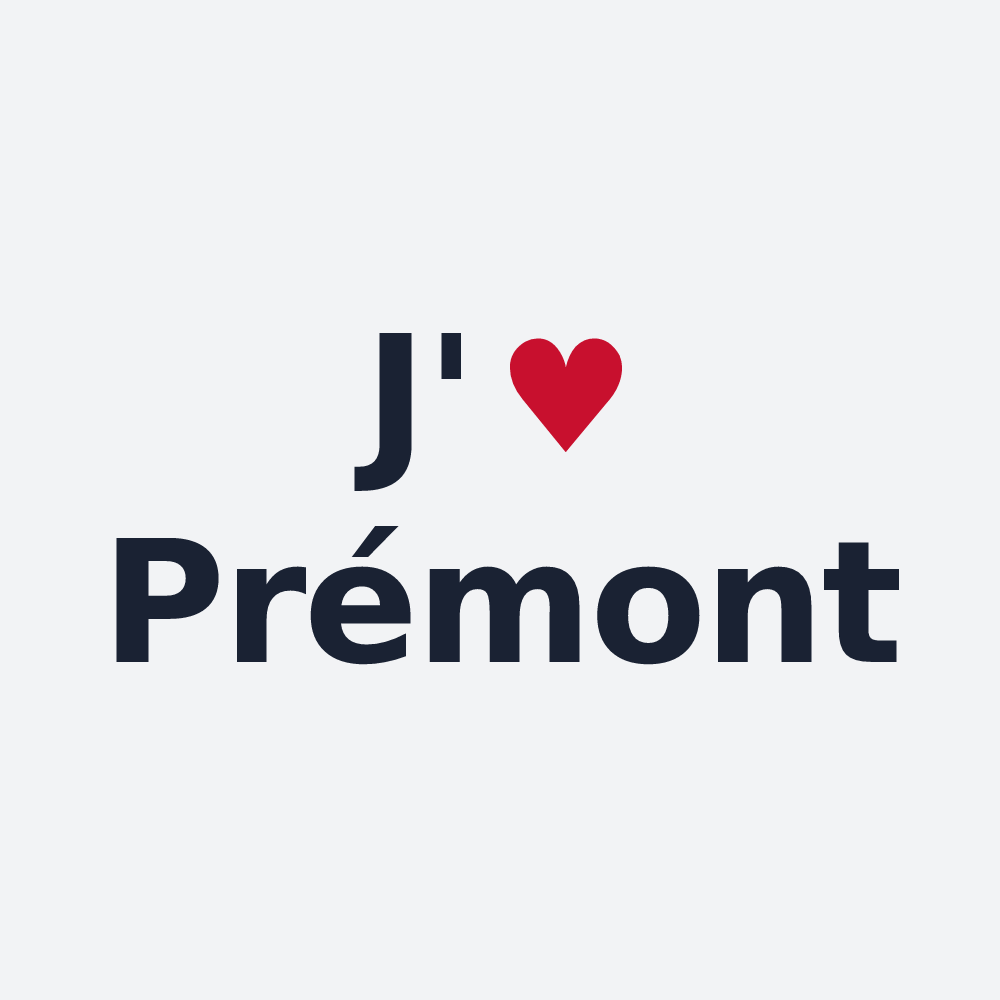 Poster personnalisé Prémont — design J'aime Prémont