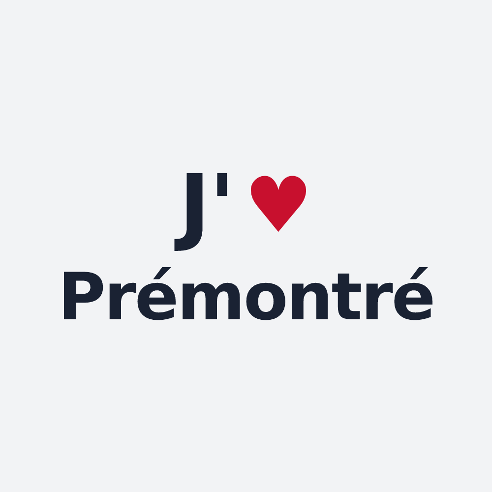 Poster personnalisé Prémontré — design J'aime Prémontré