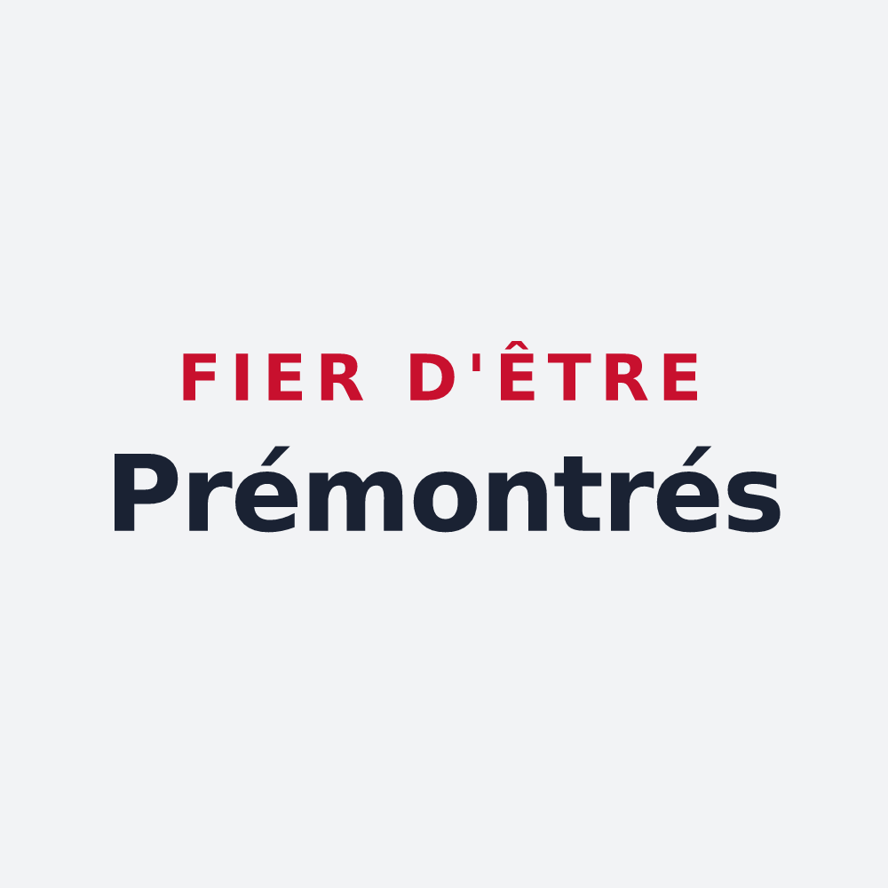 Poster « Fier d'être Prémontrés » — design pour Prémontré