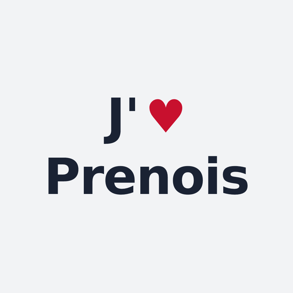 Poster personnalisé Prenois — design J'aime Prenois