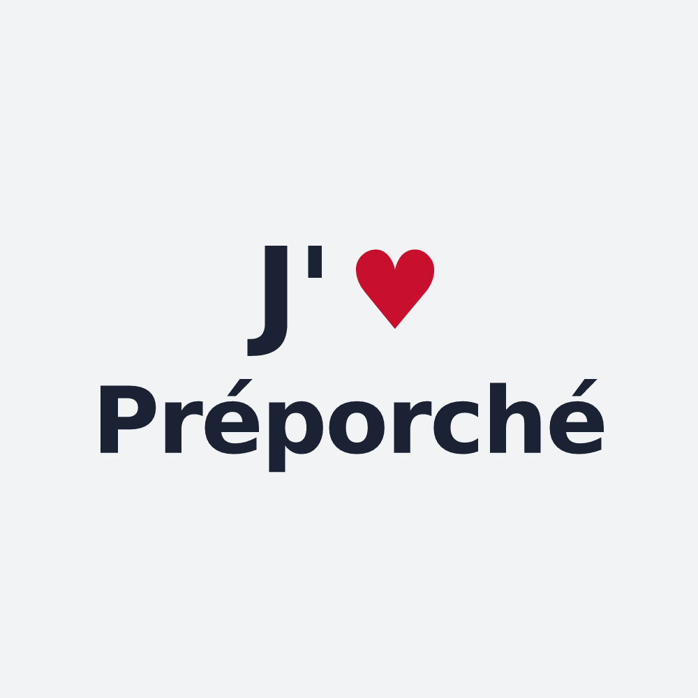 Poster personnalisé Préporché — design J'aime Préporché
