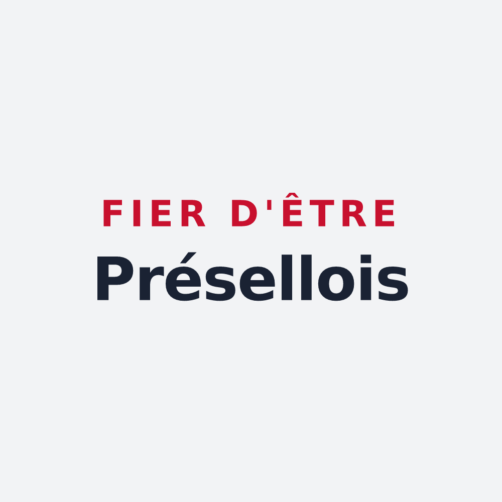 Poster « Fier d'être Présellois » — design pour Préseau