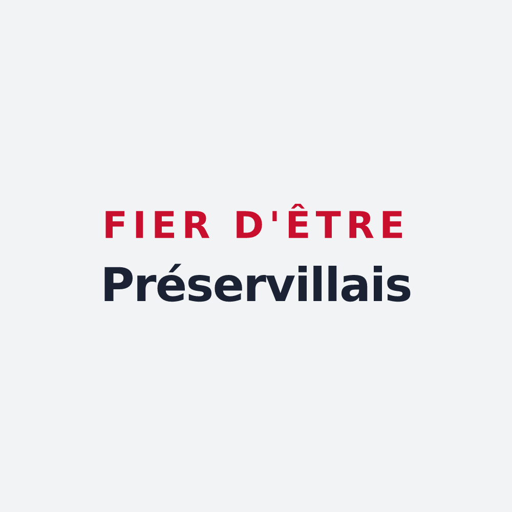 Poster « Fier d'être Préservillais » — design pour Préserville