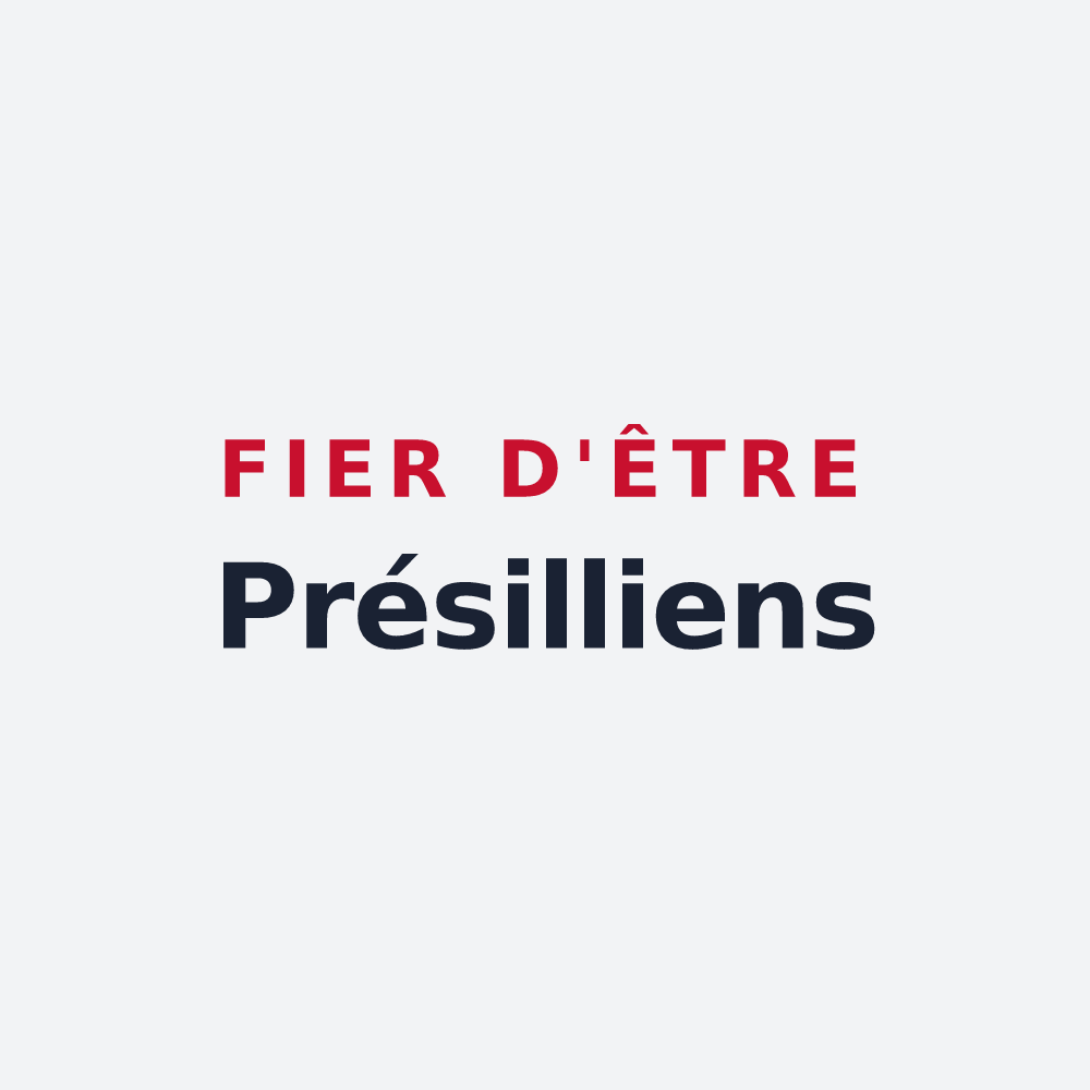 Poster « Fier d'être Présilliens » — design pour Présilly