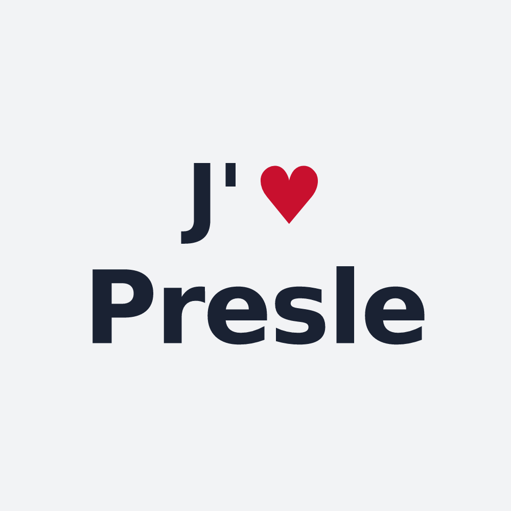 Poster personnalisé Presle — design J'aime Presle