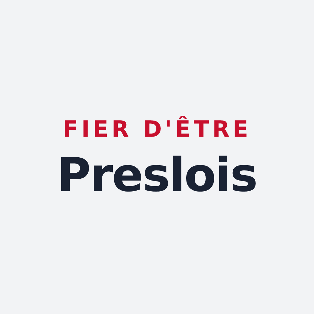 Poster « Fier d'être Preslois » — design pour Presles-et-Thierny